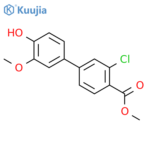 4-(3-Chloro-4-methoxycarbonylphenyl)-2-methoxyphenol structure