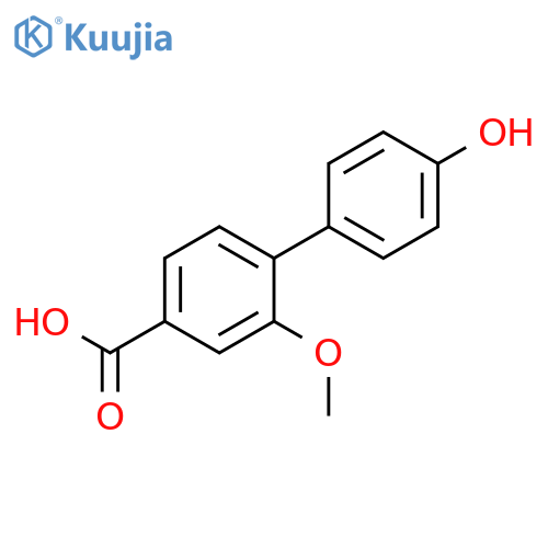4-(4-hydroxyphenyl)-3-methoxybenzoic acid structure