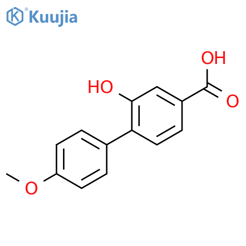 3-Hydroxy-4-(4-methoxyphenyl)benzoic acid structure