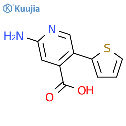 2-Amino-5-(thiophen-2-YL)isonicotinic acid structure