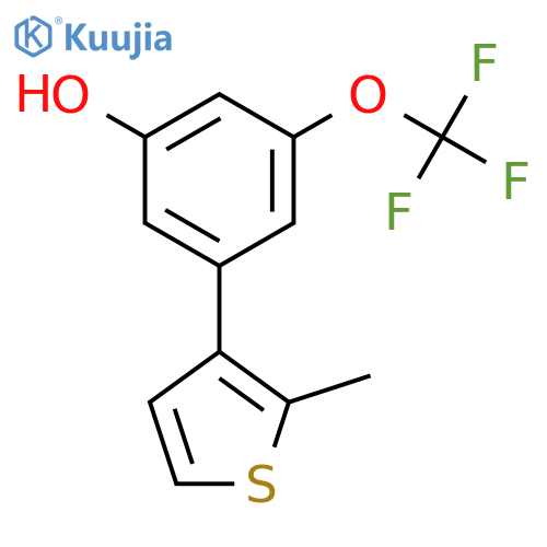 5-(2-Methylthiophenyl)-3-trifluoromethoxyphenol structure