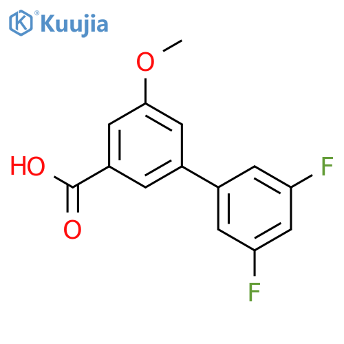 3-(3,5-Difluorophenyl)-5-methoxybenzoic acid structure