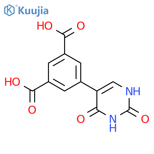 1,3-Benzenedicarboxylic acid, 5-(1,2,3,4-tetrahydro-2,4-dioxo-5-pyrimidinyl)- structure