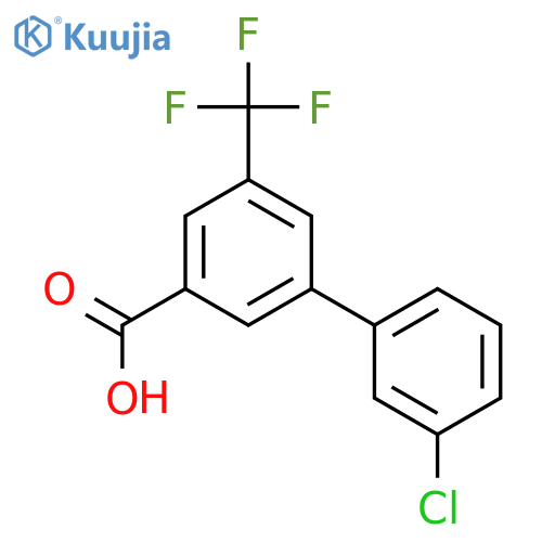 3-(3-Chlorophenyl)-5-trifluoromethylbenzoic acid structure