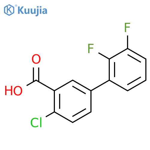 2-chloro-5-(2,3-difluorophenyl)benzoic Acid structure