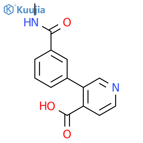 3-[3-(N-Methylaminocarbonyl)phenyl]isonicotinic acid structure