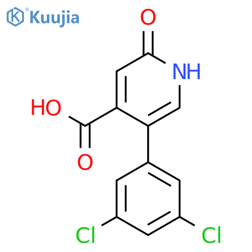 5-(3,5-Dichlorophenyl)-2-hydroxyisonicotinic acid structure