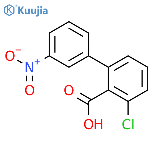 6-Chloro-2-(3-nitrophenyl)benzoic acid structure