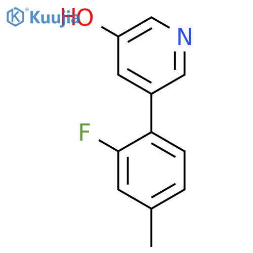 5-(2-Fluoro-4-methylphenyl)pyridin-3-ol structure