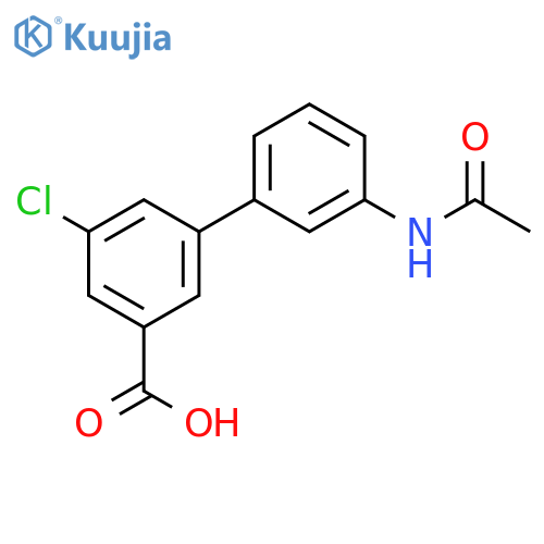 3-(3-Acetylaminophenyl)-5-chlorobenzoic acid structure