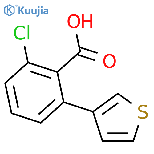 2-Chloro-6-(thiophen-3-yl)benzoic acid structure