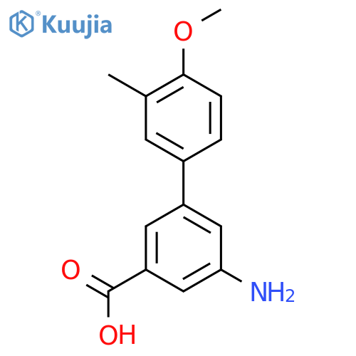 3-Amino-5-(4-methoxy-3-methylphenyl)benzoic acid structure