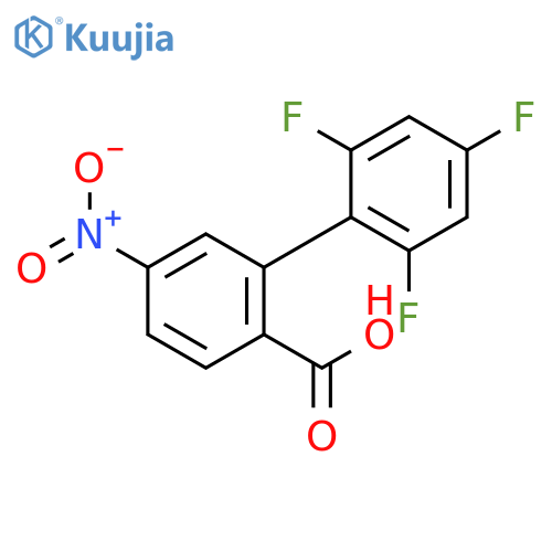 4-Nitro-2-(2,4,6-trifluorophenyl)benzoic acid structure