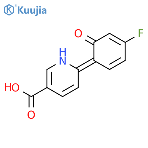 6-(4-Fluoro-2-hydroxyphenyl)nicotinic acid structure