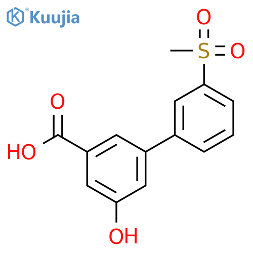 5-Hydroxy-3-(3-methylsulfonylphenyl)benzoic acid structure