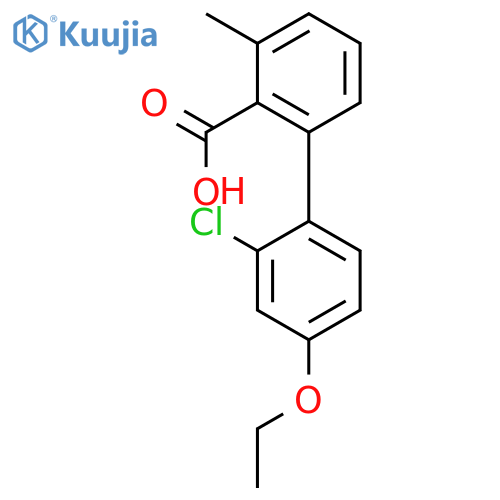 2-(2-Chloro-4-ethoxyphenyl)-6-methylbenzoic acid structure