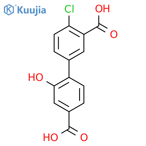 4-(3-Carboxy-4-chlorophenyl)-3-hydroxybenzoic acid structure