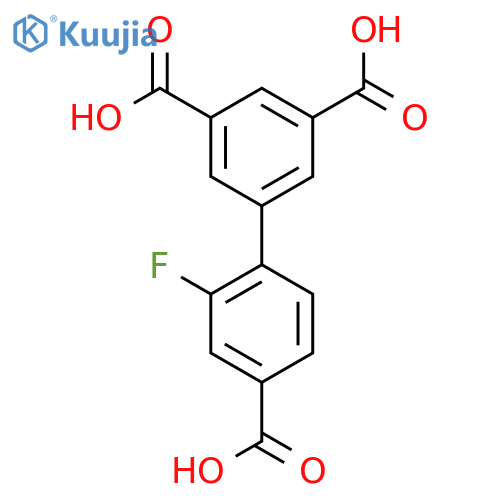4-(3,5-Dicarboxyphenyl)-3-fluorobenzoic acid structure