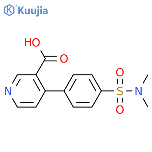 4-(4-N,N-Dimethylsulfamoylphenyl)nicotinic acid structure
