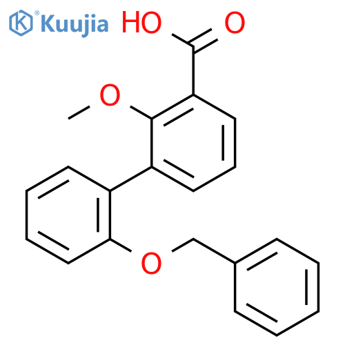 2-methoxy-3-(2-phenylmethoxyphenyl)benzoic Acid structure