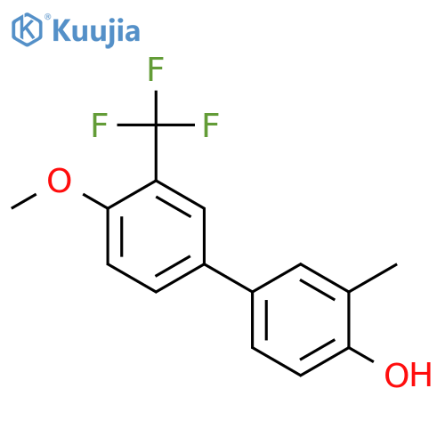4-(4-Methoxy-3-trifluoromethylphenyl)-2-methylphenol structure
