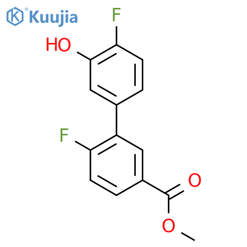 Methyl 4-fluoro-3-(4-fluoro-3-hydroxyphenyl)benzoate structure