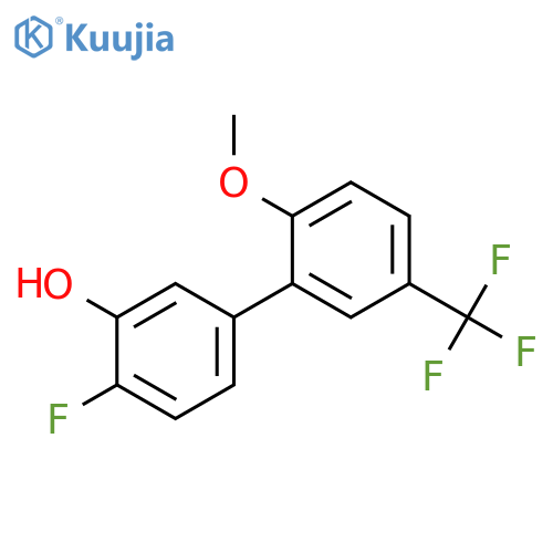 2-Fluoro-5-(2-methoxy-5-trifluoromethylphenyl)phenol structure