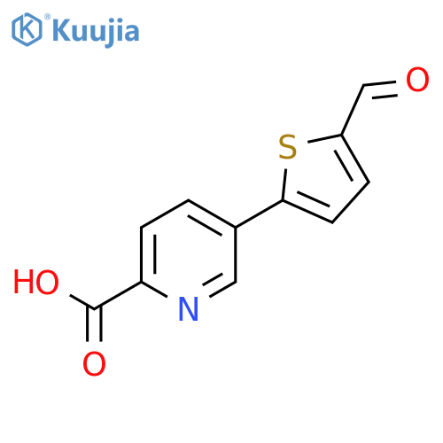 5-(5-Formylthiophen-2-YL)picolinic acid structure