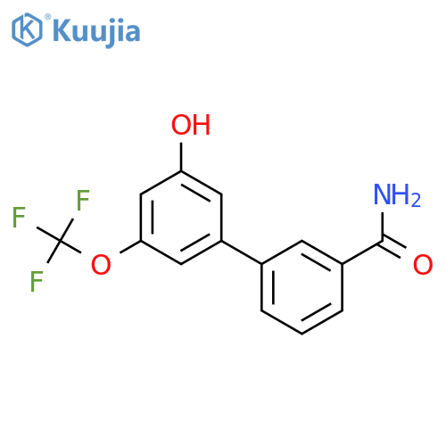 5-(3-Aminocarbonylphenyl)-3-trifluoromethoxyphenol structure