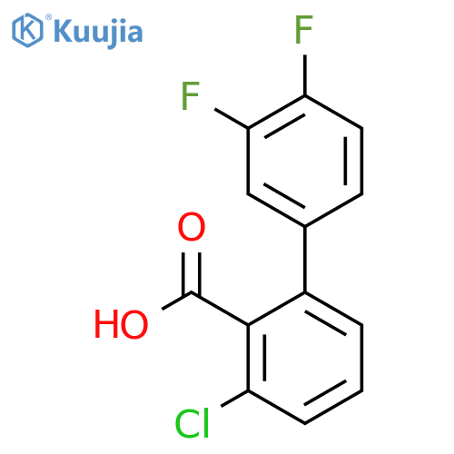 6-Chloro-2-(3,4-difluorophenyl)benzoic acid structure