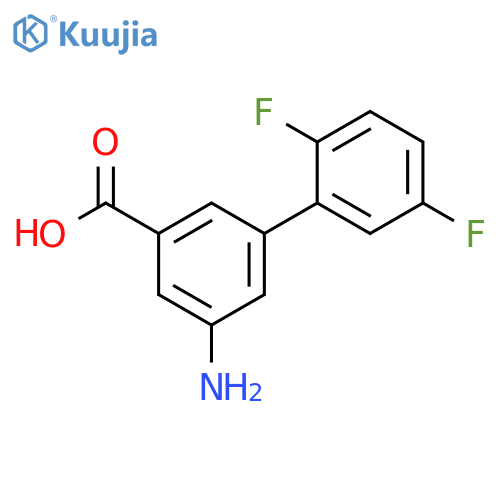 3-Amino-5-(2,5-difluorophenyl)benzoic acid structure