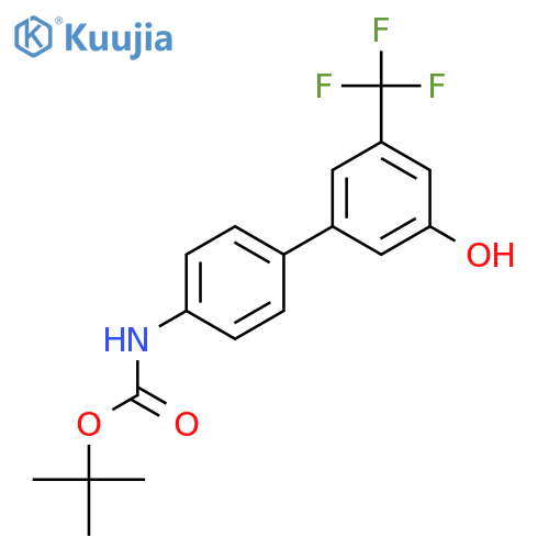5-(4-BOC-Aminophenyl)-3-trifluoromethylphenol structure