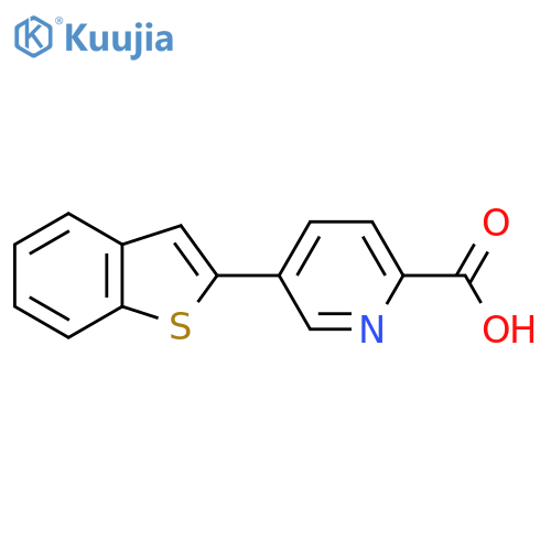 5-[Benzo(b)thiophen-2-yl]picolinic acid structure