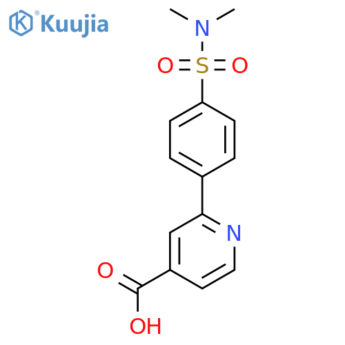 2-(4-N,N-Dimethylsulfamoylphenyl)isonicotinic acid structure