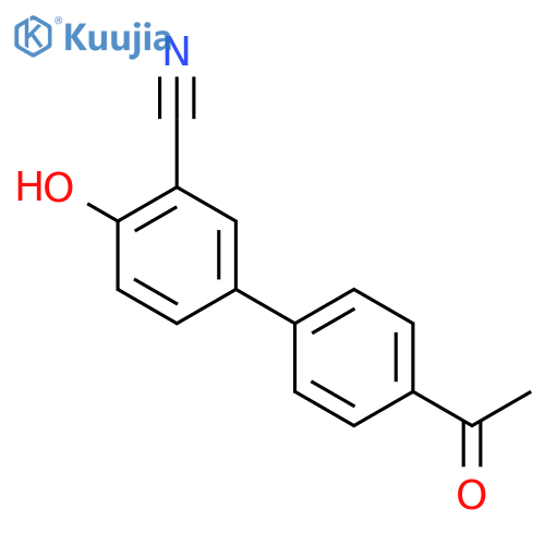4-(4-Acetylphenyl)-2-cyanophenol structure