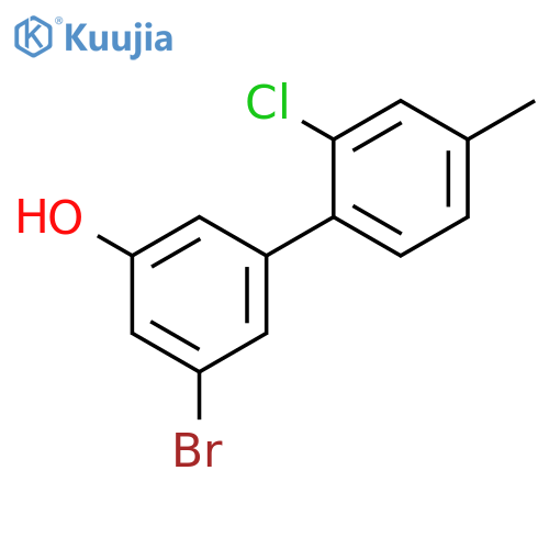 3-Bromo-5-(2-chloro-4-methylphenyl)phenol structure