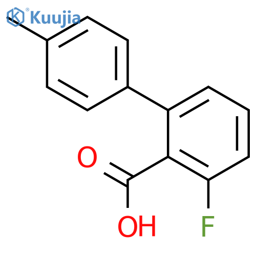 6-Fluoro-2-(4-methylphenyl)benzoic acid structure