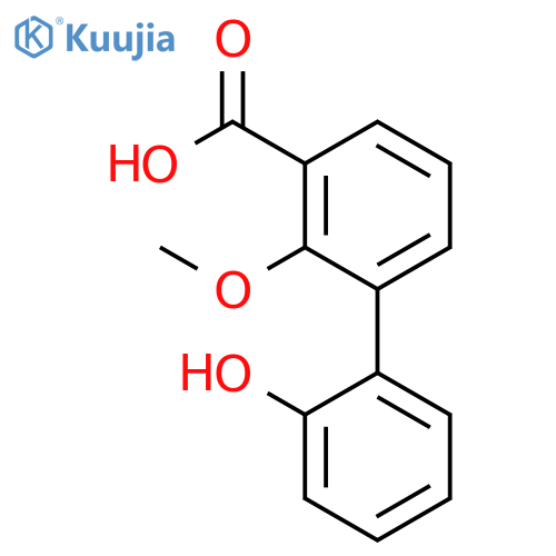 3-(2-Hydroxyphenyl)-2-methoxybenzoic acid structure