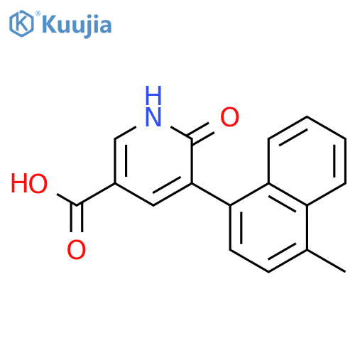 6-Hydroxy-5-(naphthalen-1-yl)nicotinic acid structure
