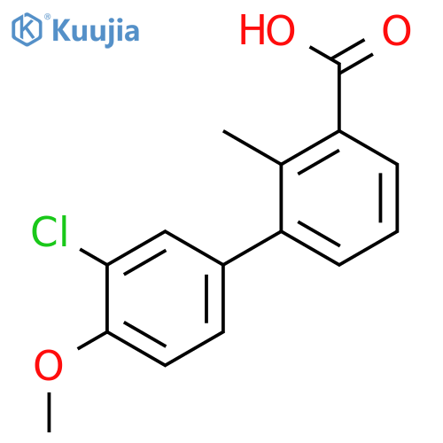 3-(3-Chloro-4-methoxyphenyl)-2-methylbenzoic acid structure