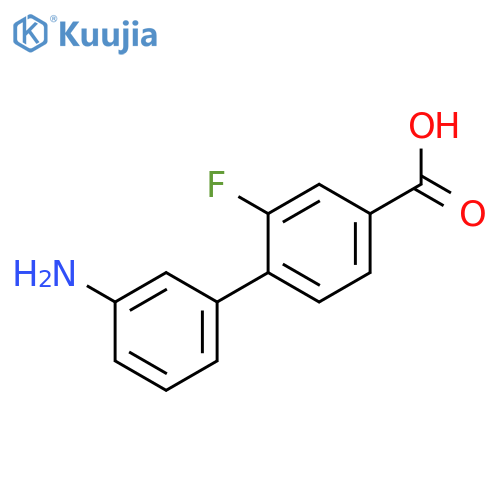 4-(3-Aminophenyl)-3-fluorobenzoic acid structure