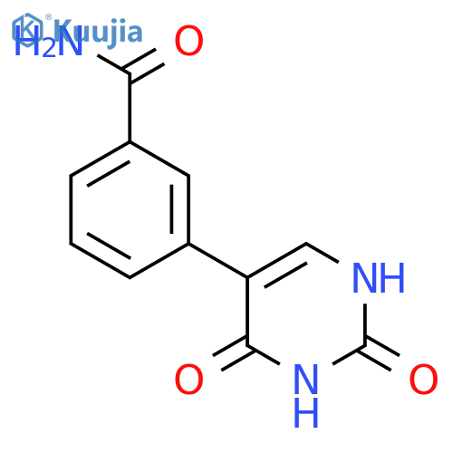 5-(3-Aminocarbonylphenyl)-(2,4)-dihydroxypyrimidine structure