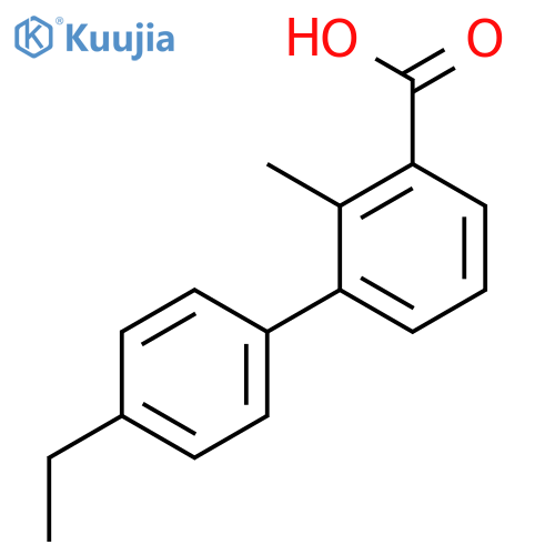 3-(4-Ethylphenyl)-2-methylbenzoic acid structure