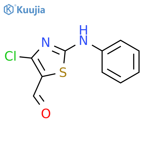 4-chloro-2-(phenylamino)-1,3-thiazole-5-carbaldehyde structure