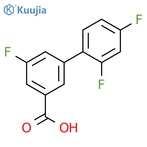 3-(2,4-Difluorophenyl)-5-fluorobenzoic acid structure