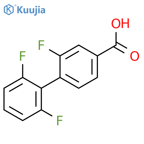 4-(2,6-Difluorophenyl)-3-fluorobenzoic acid structure