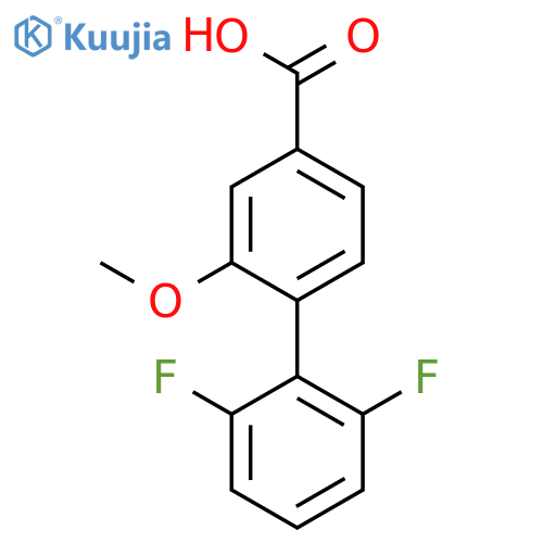 4-(2,6-Difluorophenyl)-3-methoxybenzoic acid structure
