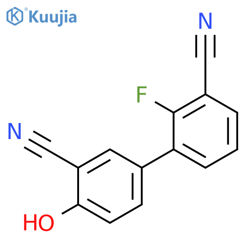 2-Cyano-4-(3-cyano-2-fluorophenyl)phenol structure
