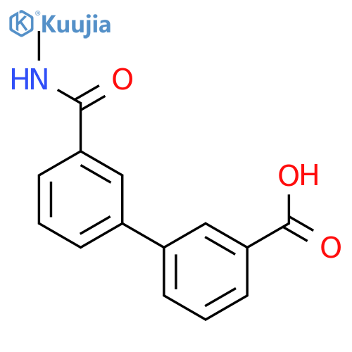 3-[3-(N-Methylaminocarbonyl)phenyl]benzoic acid structure
