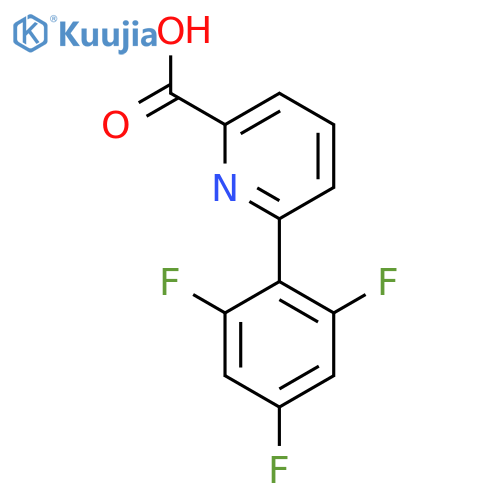2-Pyridinecarboxylic acid, 6-(2,4,6-trifluorophenyl)- structure